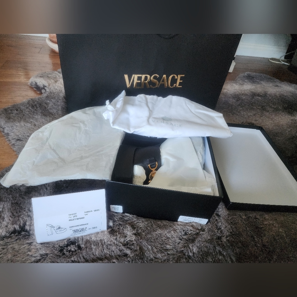 Versace Mules Black